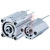 SMC Corporation - CQ2B50-100DM - 100mm Stroke Double Action Pneumatic Compact Cylinder 50mm Bore|70333134 | ChuangWei Electronics