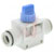 SMC Corporation - VHK3-10F-10F - 0 - +60degC PBT 10 mm Blue Rotary Knob Pneumatic Manual Control Valve|70403121 | ChuangWei Electronics