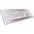 Cherry Americas - JK-0300EU - Silver W/White Keys English/UK USB Quiet 103 Keys +5 Hot Keys STRAIGHT Keyboard|70244963 | ChuangWei Electronics