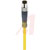 Lumberg Automation / Hirschmann - RSMV 4-594/5 M - 11092 YELLOW PVC 5 METER 4 POLE M8 MALE STRAIGHT CORDSET|70635884 | ChuangWei Electronics