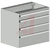 Sovella Inc - 60841307 - casters 1x7.87 2x5.90 grey Drawer unit 75/56|70701844 | ChuangWei Electronics