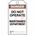 Panduit - PVT-44 - 3 x 3 x 5.75in 5 x 'Do Not Operate Maintenance Department' Lockout Tag|70044258 | ChuangWei Electronics