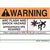 Panduit - PVS0305W2102Y - WARNING adhesive vinyl sign WARNING (Header) orange and black 3.5x5.00"|70252657 | ChuangWei Electronics