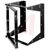 Bud Industries - SF-2293 - SF Series 75 Lb Wt-Cap Black 20U/35 In 19 In Swing Frame Wallmount Rack,Open|70148508 | ChuangWei Electronics