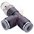 Norgren - C24680438 - Tee-Swiv Male Run 1/4 3/8 FITTING|70455764 | ChuangWei Electronics