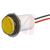 Dialight - 5571705203F - 24Vdc 17.5mm yellow panel LED indicator|70422444 | ChuangWei Electronics