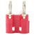 G&H Industries - 210-102 REV 001 - Nickel Plated Contacts Dual Banana Plug - Red|70404317 | ChuangWei Electronics