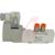 SMC Corporation - VQZ3121-5YZ1-N11T - 3/8 PORT DIN 24VDC 2 POSITION SNGL BODY PORTED 5 PORT SOLENOID VALVE|70072034 | ChuangWei Electronics