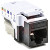 HellermannTyton - RJ45FC6-BLK - 1/bag Black Category 6 Modular Keystone Jack|70328382 | ChuangWei Electronics