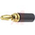 Pomona Electronics - 3690-0 - Nyl 80 degC 2500 VDC Gold, over Brass Black 5 A Banana, Miniature Plug|70198044 | ChuangWei Electronics