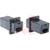 L-com Connectivity - ECF504B-6S - Deluxe Panel Black 30 Straight RJ12 (6x6) Modular Coupler|70126389 | ChuangWei Electronics