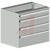 Sovella Inc - 60949303 - casters 1x7.87 2x5.91 1x3.94 Drawer unit 75/66-3|70742353 | ChuangWei Electronics